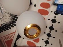 Pendant-Lights Hanging-Lamp Hoop Glass-Ball Industrial-Decor Gold Living-Room Modern Led