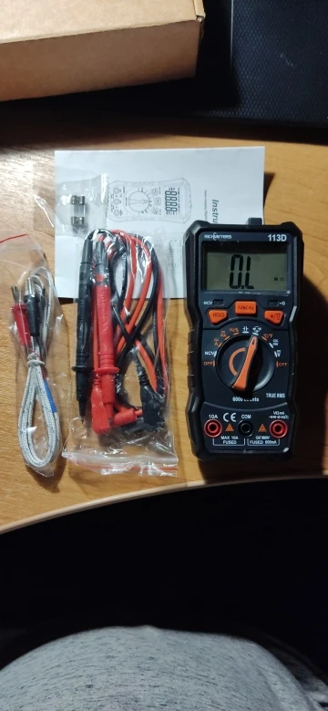Отзыв о товаре Цифровой мультиметр RICHMETERS RM113G, 6000 отсчетов, автоматический измеритель напряжения постоянногопеременного тока, Бесконтактный индикатор непрерывности, RM113ADE с магнитом от пользователя A***o