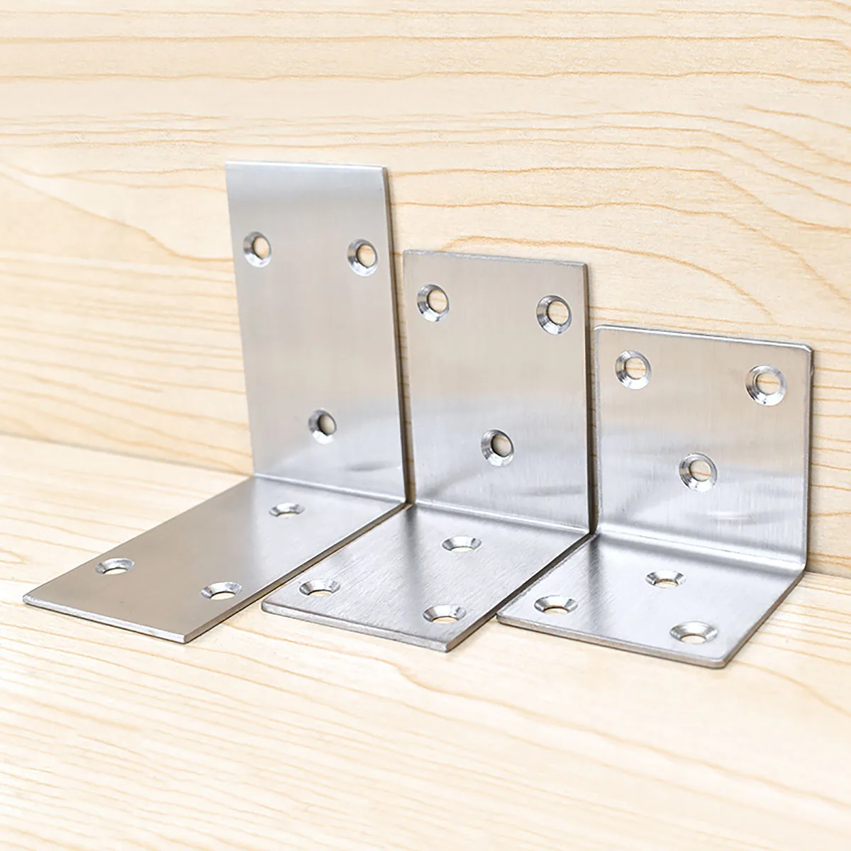 1Pcs Stainless Steel "L"Shaped Right Angle Triangle Corner Bracket