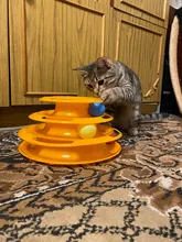 3 Levels Pet Cat Toy Funny Tower Tracks Disc Cat Tracks Toys Training Intelligence Amusement