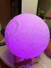 USB Rechargeable Moon-Lamp Night-Light Lunar Custom Tap/remote-Switch 3d-Printing Photo/text