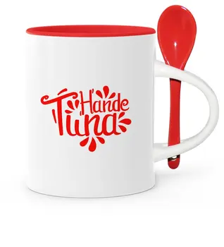 

Personalized Spoon Red Mug Cup