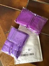 Paquete de joyería Organza, bolsa de regalo de fiesta, boda, cumpleaños y Navidad, 5x7, 7x9, 9x12, 10x15 cm, 100 uds.