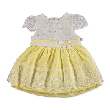 

ebebek Mymio Cue Bow Baby Girl Interlock Short Sleeve Dress
