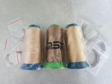 Rollo de hilo para tejer cabello de alta intensidad, 12 Uds., 9cm, agujas tipo C, aguja curva, 9 colores, 1 rollo