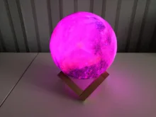 Galaxy Light Moon-Lamp Remote-Control Gift Change-Touch 3d-Printing 16-Color Kids as