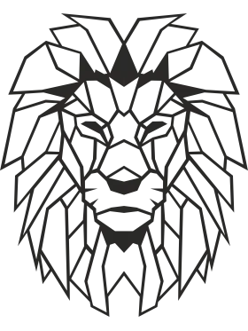 Linewolart металлический Лев Настенный декор портрет