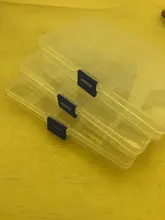 Caja de herramientas de plástico con 15 ranuras para joyería, organizador artesanal, estuche de transporte, cuentas de almacenamiento, F2414