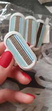 Cabezales de afeitado de 3 cuchillas, máquina de afeitar para el cuidado de la piel, recortador de pelo corporal reemplazable, accesorios de depilación, 4 unids/lote