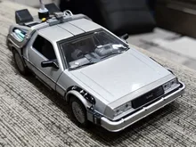 Car Welly Alloy-Model Metal-Toy Gift-Collection Back-To-The-Future-Time-Machine Delorean