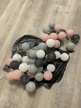 Led-String Chain Ball-Light Garland Party-Decoration Patio Wedding Christmas Halloween