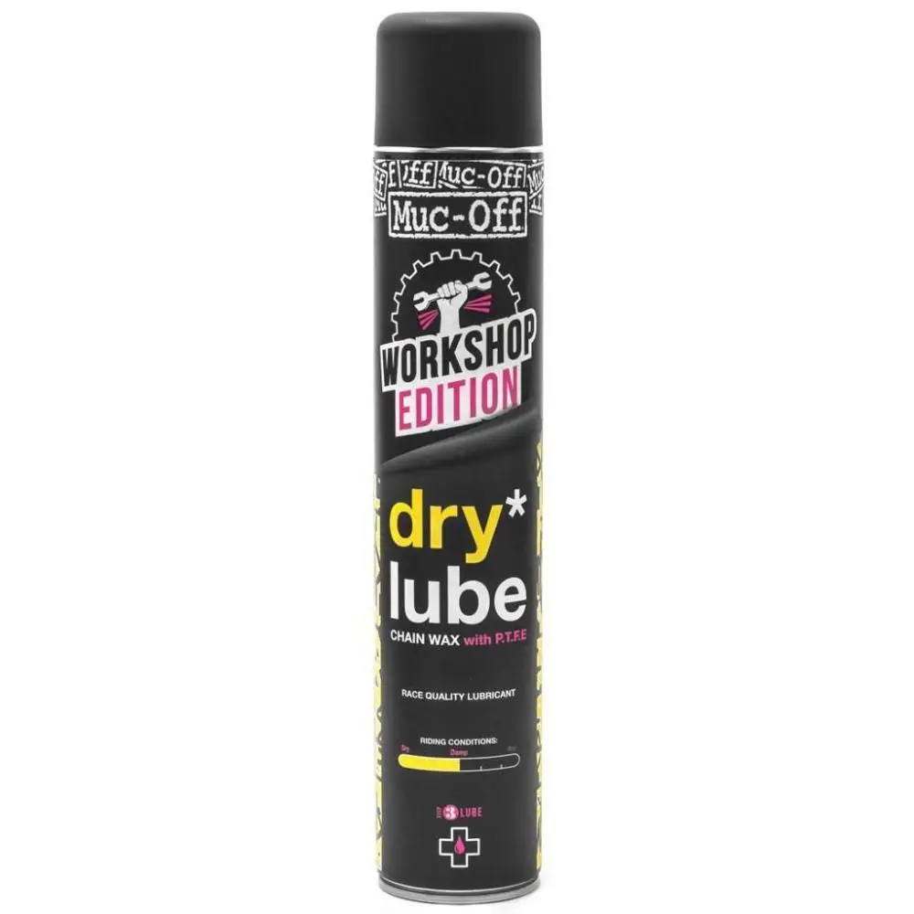 Смазка для цепи MUC-OFF Dry PTFE Chain Lube Workshop size 750ml - Цвет: Светло-серый