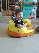 Funda de asiento de apoyo para bebés, cubierta para silla de comer para infantes, almohadilla nido, sin algodón