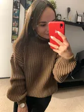 Tops Pullovers Neck-Sweater Turtle Cashmere Elegant Thick Korean Hirsionsan Warm New