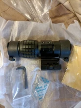 WIPSON-Mira 3X telescópica para rifle, objetivo con lupa óptica, compacto, con cubierta abatible, para arma de caza de 20mm