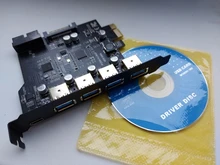 Añadir en la tarjeta USB 3,0 PCI-E tipo C Tarjeta de expansión PCI Express PCI-E a controlador USB 3,0 USB 5Port + 1 puerto USB 3,1 PCI E adaptador de tarjeta