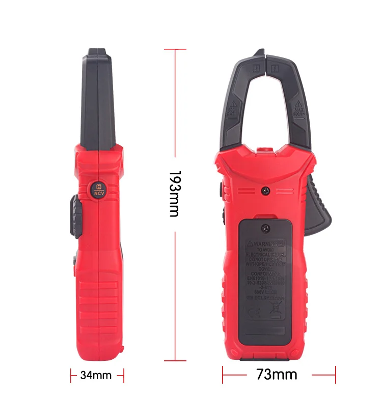 HT206D Amperometric Clamp Meter Pliers Ammeter Professional Digital Automotive Multimeter HABOTEST 600A AC DC Current Tester audio meter