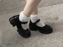 Lolita zapatos de mujer de estilo japonés Vintage suave hermana niñas tacones altos plataforma impermeable estudiante zapatos Cosplay