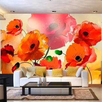 

Wall mural-poppies velvet-400x280 cm