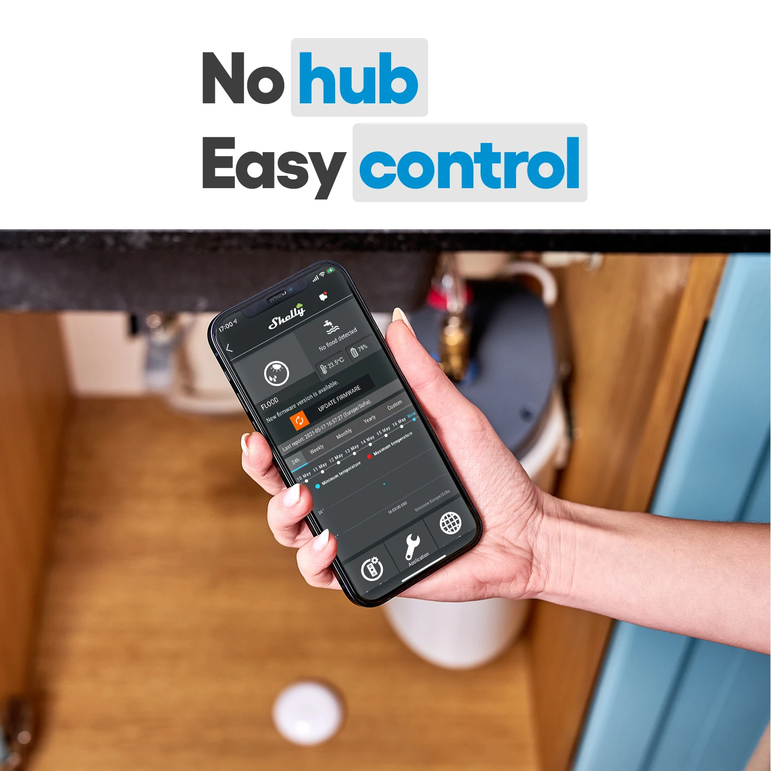 Shelly Flood Smart Home Wireless Water Leakage WiFi Sensor with thumbnail 7