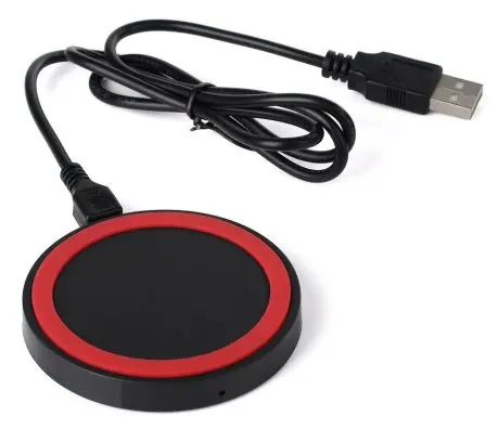 Беспроводное зарядное устройство CARCAM Wireless Charging Pad (red)|Беспроводные зарядные