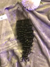 Allove-Cierre de pelo humano con ondas profundas, 4X4, cierre de encaje, 130%, Destiny, Remy, envío gratis