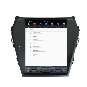 شراء10.4 ''تسلا أندرويد 8.1 PX6 4 + 32GB التحكم الصوتي المدمج في CARPLAY راديو السيارة لشركة هيونداي سانتا في Ix45 2013 - 2018 لتحديد المواقع والملاحة