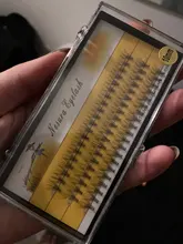 QSTY 60 uds. Natural largo conjunto de pestañas individuales Extensión Profesional 10D visón pestañas falsas maquillaje pestañas blandas de imitación