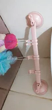 Hanging-Shelf-Holder Sucker-Shelf Hooks Double-Suction-Cup Adjustable Bathroom Kitchen