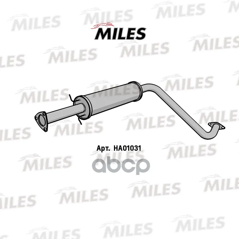 Резонатор Chevrolet Lanos 97- Алюминизированный Miles Ha01031 Miles арт. HA01031