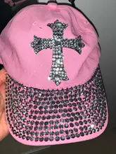 YARBUU Hat Baseball-Cap Rhinestone Cap Sun-Hat Adjustable Women Cotton for The