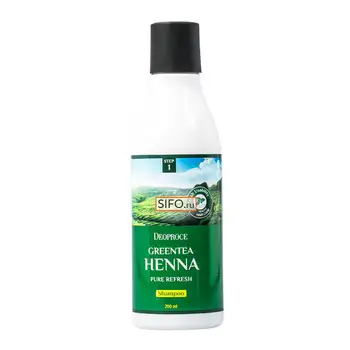 

Shampoo for hair deoproce green tea henna pure refresh shampoo (200 ml)