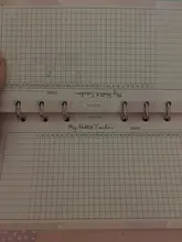 MyPretties Fantasy Habbit Tracker-papel de relleno, 40 hojas, A5, A6, organizador de 6 agujeros, papeles para Notebook