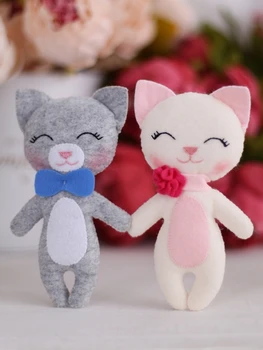 

Set for sewing textile doll TUTTI 05-45 "Kittens Snowball and Tom"