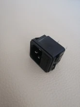 IEC320 C14 eléctrico CA zócalo 3 pin rojo LED 250V interruptor basculante 10A fusible mujer entrada macho conector de clavija 2 enchufe con pines de montaje