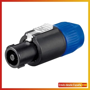 

Connector PA black, blue, 1 piece-connector for PA speaker 4 pin atornillable the standard for PA and pros