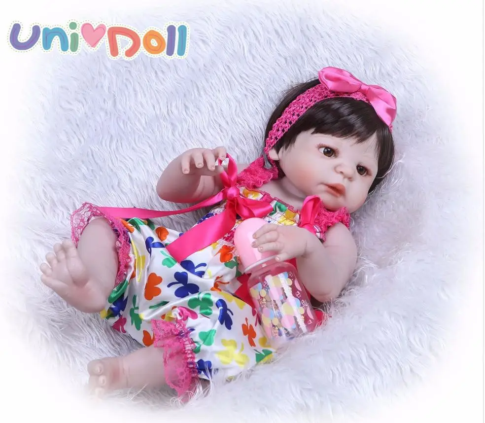 Unidoll baby reborn 22in vynil Реалистичная кукла reborn для девочек, реалистичные детские вечерние, летние, bebe reborn vinil, силиконовые