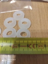 Anillo de goma de silicona PTFE, junta plana de sellado para boquilla de ducha, manguera, tubo de fuelle, arandela, blanco y negro, 1/2 , 3/4, 1