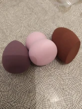 Puff cosmético en polvo para mujer, base de maquillaje esponja, belleza para maquillaje, herramientas y accesorios, forma de gota de agua, 1 ud.