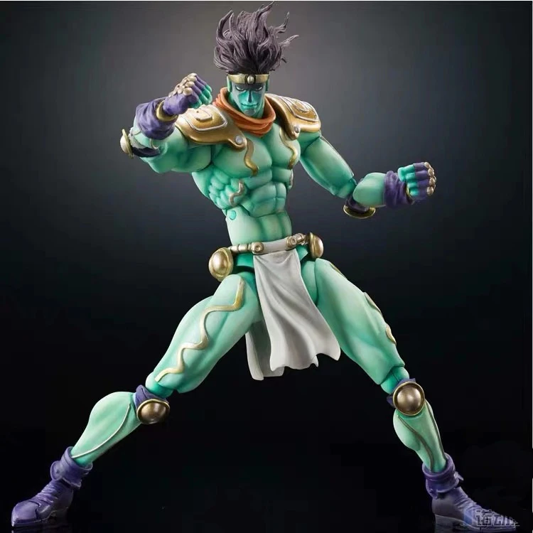 In Stock JoJos Bizarre Adventure StardustCrusaders Star Platinum Super Action Statue PVC Figur Model figure Dolls