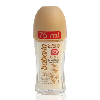

BABARIA OATS DEODORANT ROLL-ON ALCOHOLIC CONTAINS SOYBEAN 75ML