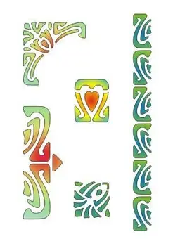 

Stencil on adhesive basis, art. OTR (19 Art Nouveau)