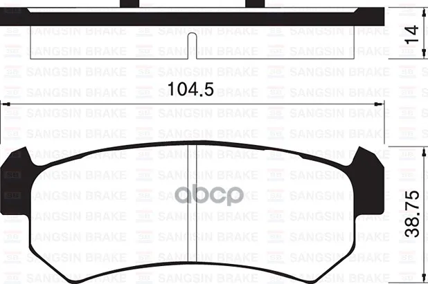 Sp1160_=1048 00!Колодки Тормозные Зад.Диск Daewoo Lacetti 1.5 04 Sangsin Brake Sp1160 Sangsin brake арт. SP1160