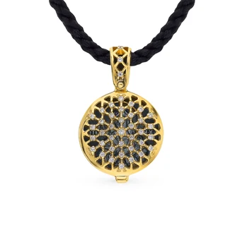 

Silver Pendant with cubic zirconia and enamel sunlight sample 960