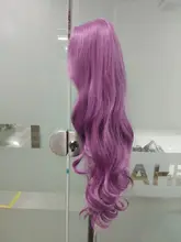 HENRY-Suarez largo ondulado marrón Rubio Ombre peluca Natural Sintético pelucas para mujeres medio fiesta Cosplay Peluca de pelo resistente al calor