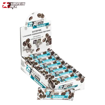 

Bars protein Rex extra (40g x 18 PCs) mocha with guarana extract