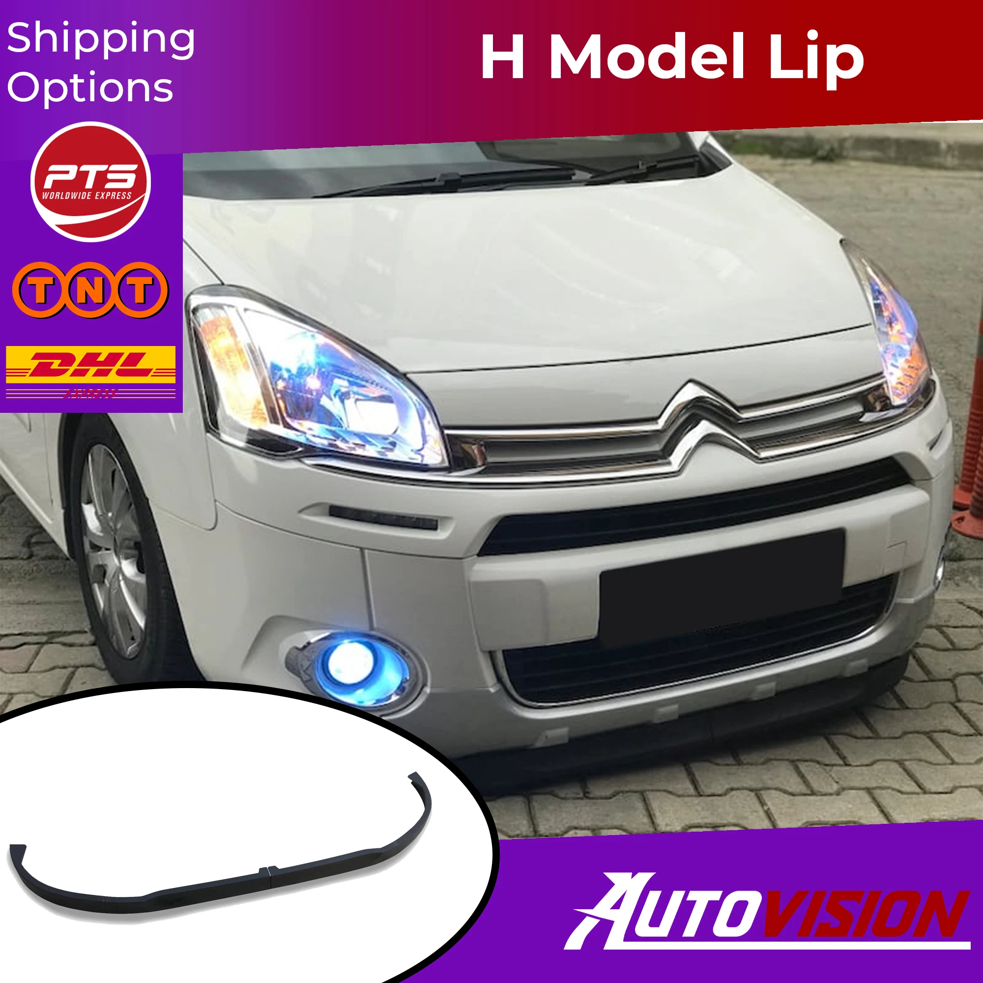 2 шт. универсальный передний спойлер для CITROEN BERLINGO ASTRA H |