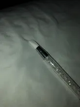 Pluma de escultura de silicona para manicura, herramienta de punto de manicura acrílica de doble punta de 2 formas para esculpir, pintura artesanal, purpurina, diamantes de imitación, 1 ud.