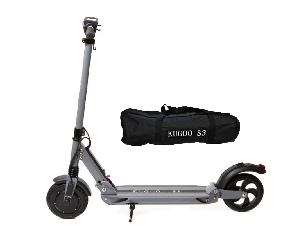 [Warehouse in Russia] KUGOO S3 elektrosamokat from factory Jilong, original 350 W 6 AH. Color gray. Free shipping to Russia