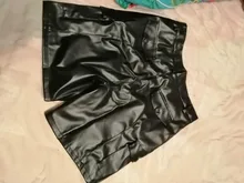 Samlona-pantalones cortos de cuero sintético para hombre, Shorts sexys de piel sintética, ajustados, de talla grande 5xl, estilo Punk, con cremallera, corto para baile, novedad de verano